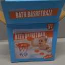 KSABVAIA Bath Toys - Bathtub Basketball Hoop for Kids Toddlers - Bath Toys Shower Toys for Kids Ages 4-8,Suction Cup Basketball Hoop & 3 No Hole Balls Set for Boys Girls (Small)