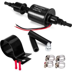 CarBole Universal Fuel Pump 12V Low Pressure 7-9 PSI, Inline Electric Gasoline Diesel Pump for Carburetors Cars Trucks Boats Engine Replacement, E8012S, FD0002, P60430, EP12S, 6414671