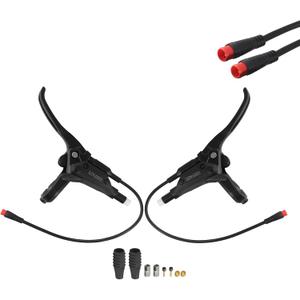 Left & Right Electronic Brake Lever Set for Most Electric Bicycle, GT03 Oil Power-Off Function Ebike Handle, Brake Grips for Electric Bike, Ebike Accessories Cut Off Power (A Pair)