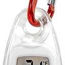 AcuRite Portable Digital Thermometer for Indoor or Outdoor Temperature with Carabiner Clip (00333)