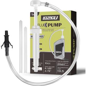 Fluid Pump for Standard Quart Bottles - 10cc Per Pump Stroke, Transmission Fluid Pump with 3rd Hand Adapter, Transfer Gear Oil, Differential & Transmission Fluid (1Pack-28mm)