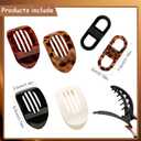 Magnetic Hair Clips for Women,Flat Hair Clips for Women,Strong Hold No-Slip No Crease 2-in-1 Hair Styling Clips, Gentle on All Hair Types for Easy Everyday Hairstyles