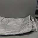 8x8 Canopy Replacement Top Outdoor Tent only Silver Coated Cover with Ropes, excluding Frame, Silver Gray