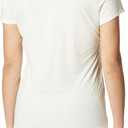 Hanes Women's Short Sleeve V-Neck Graphic T-Shirt (White, S)