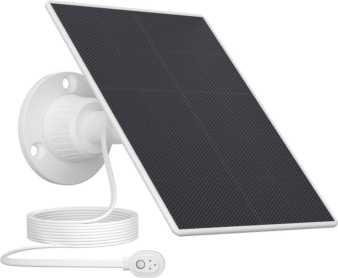 Solar Panel Charger for Arlo Pro 5s 2K/ Pro 4/ Pro 3/ Pro 3 floodlight/Ultra 2/ Go 2/ Ultra Camera, 6V Solar Panel Charging with 13.1FT/4M Magnetic Charging Cable, IP65 Weatherproof
