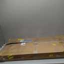 Lufeiya White L Shaped Gaming Desk with Fabric Drawers and Storage Shelves, 47 inch Home Office Desk with Monitor Stand, Computer Desk with LED Lights and Power Outlets, White