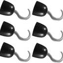 Kisangel Pirate Hook Gloves 7.5 Inch Lightweight Plastic Pirate Hook Set for Kids Boys Girls Costume Accessories Party Decorations