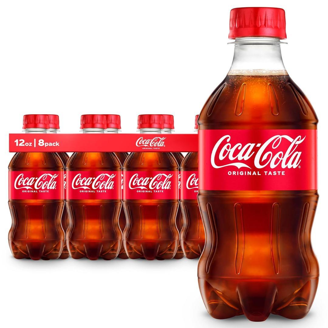 Coca-Cola Soda Soft Drinks, 12 fl oz Bottles, 8 Pack - Classic Cola Soft Drink Pack BBD Aug 10 2026