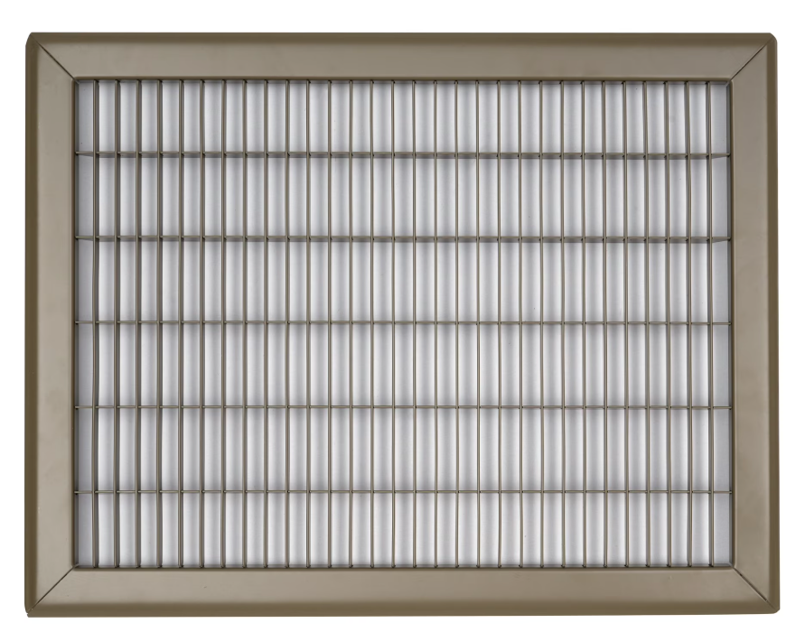 Fits 13x16 Duct Opening | Return Air Floor Grille by Handua| Walkable Vent Cover Grill for Floor | Brown | Heavy Duty Fixed Blades 