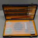 14 Pieces Chinese Calligraphy Brushes Gift Set Painting Brushes Watercolor Tools Set Sumi Painting Kanji Art New Year Gift with Calligraphy Copy Card and Professional Water Writing Cloth for Beginners