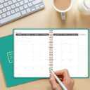 Monthly Planner 2026-2027, 2026 Calendar 18 Months Planner, January 2026 - June 2027, 8.5" x 11", 2026 Academic Calendar Hard PVC Cover with Spiral Bound, Perfect for School & Office for Women & Men