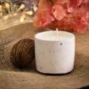 Handmade Ceramic Soy Wax Candle - White 16Oz