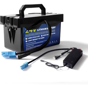 24V 7Ah Lithium Battery for Power Wheels, 24 Volt Replacement Battery for Ride-On Cars & Toys, Lightweight and Long-Lasting, 2A Fast Charger