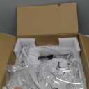 LEDIARY Flush Mount Ceiling Fan with Lights and Remote, 19.7'' Low Profile, 3000-6000K Dimmable Fandelier, 6 Wind Speeds, White Modern LED Fan Light for Bedroom