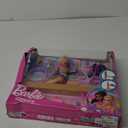 Barbie Gymnastics Doll & Accessories, Playset with Blonde Fashion Doll, C-Clip for Flipping Action, Balance Beam, Warm-Up Suit & More