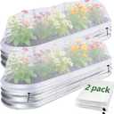 2 Pack Garden Netting for Raised Beds, 6x3 Ft Raised Bed Plant Covers for Garden Protection, Fine Mesh Bird Netting Pest Barrier Screen with Drawstring for Protecting Vegetables Fruits Crops