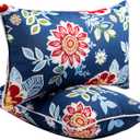 JMGBird Outdoor Pillows Waterproof Set of 2 Outdoor Throw Pillows with Insert Included 12×20 Inch Outdoor Lumbar Pillows for Patio Furniture