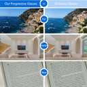 K.LAVER Photochromic Multifocus Progressive Rimless Reading Glasses Men Women Anti Blue Light Transition Multifocal Readers