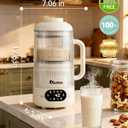 IAGREEA Nut Milk Maker Machine, Beige, 10 in 1 Noise Reducing Soy Milk Maker with 8 Blades, 35oz, Homemade Oat, Juice, Yogurt, Milk Shake, 12H Delay, 6H Keep Warm, BPA-Free, Self-Cleaning