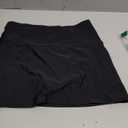 GRAPENT Women's High Waisted Bikini Bottoms Ruched Swimsuit Tulip Hem Swim Skirt (Large)