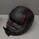 SPARK DOT Approved Modular Flip-Up Dual Visor Motorcycle Full Face Helmet for Adults Men & Women (Skull, X-Large)