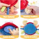 hahaland Baby Toys 6-12 Months - Bouncing Singing Crab Crawling Dancing Jumping Crab Baby Boy Girl Gift for 6 7 8 9 10 11 12 18 Month Musical Tummy Time Sensory Toddler Toys 1 Year Old Birthday Gift