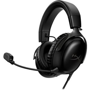 HyperX Cloud III Wired Gaming Headset, PC, PS5, Xbox Series X|S, Angled 53mm Drivers, DTS Spatial Audio, Memory Foam, Durable Frame, Ultra-Clear 10mm Mic, USB-C, USB-A, 3.5mm Black