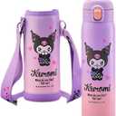 Kuromi Stainless Steel Insulated Water Bottle with Bag 480ml