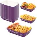 25 Pcs Graduation Party Favors Supplies Paper Food Trays Graduation Decorations 2026 Food Boats Paper Trays Grad Table Decor Serving Tray Grad Party Decorations Favors-Purple-Purple