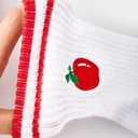 Cute Pilates Grip Socks for Women Yoga Grippy Crew Athletic Socks for Barre Workout Hospital (One Size, 3 Pairs Red)