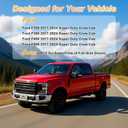 R-GEE in-Channel Window Rain Guards Fit for Ford F250 to F550 Super Duty 2017-2022 Crew Cab, Extra Durable Window Deflectors, Vent Window Visors Exterior Car Accessories, 4 Pieces