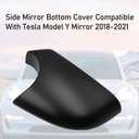 Jaronx Compatible with Tesla Model Y Mirror Bottom Cover 2018-2025, Right Passenger Side Rearview Mirror Lower Base Trim Base Cover Replacement for Tesla Model Y Accessories (Right)
