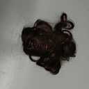 REECHO Ponytail Extension, 9" Claw Clip in Short Curly Wavy Pony Hair Extension Jaw Clip on Pony Tail HP001 Hairpiece for Women - Dark Chocolate Brown