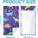Car Seat Towel Covers Front Seats for Beach Swimming, Sports, Camping,Yoga. Absorb Sweat Easy to Clean, Protect from Damage by Sweat, Pets, and Scratches (Dinosaur, 1 Pcs)