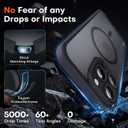 TOCOL for iPhone 16 Pro Max Case with Camera Control Capture Button, Compatible with Magsafe Charger, Built-in Magnetic Ring, Translucent Matte Phone Case for iPhone 16 ProMax 6.9 inch (Key Black)