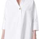 DEE OCLEPPO Womens Hailey Stand Collar Shirt Standard (M)