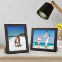 7 x PETAFLOP Picture Frames 8 by 10 7 Pack, Black 8x10 Photo Frames Set for Wall Tabletop Horizontally or Vertically Display