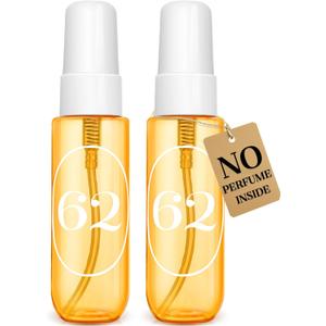 Travel Size Toiletry Bottles, Compatible with Sol de Janeiro 62 Perfume, TSA Approved Leak-Proof Empty Spray Bottle, Refillable Containers for 3 OZ & 8.1 OZ, Pack of 2, Only Bottles No Perfume