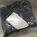 Deconovo Blackout Curtains, Thermal Insulated & Noise Reducing, Diamond Foil Print  Grommet Top, 2 Panels, Soft Drape Polyester for Bedroom/Living Room, Navy Blue 52" W x 95" L