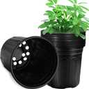 RAOOKIF 5 Gallon Pots for Plants, Flexible 1/2/3/5 Gallon Nursery Pot with Drainage, Gallon Plastic Pots for Plants (5gallon-12pack)