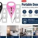Portable Door Lock 2Pack Extra Lock for Additional Privacy and Safety in Home, Hotel and Apartment, Prevent Unauthorized Entry, Protect Family Security in Traveling, Bedroom, AirBNB