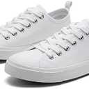 Canvas Shoes for Women Casual Low Top Sneakers Fashion Womens Tennis Shoes with Extra Laces, Size 11
