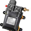 bayite 12V DC Fresh Water Pump 7.5 L/Min 2 GPM 100 PSI Adjustable 12 Volt Diaphragm Self Priming Sprayer Pump with Pressure Switch for RV Camper Marine Boat
