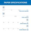 Hammermill Printer Paper, Premium Color 32 Lb Copy Paper, 8.5 x 11 - 1 Ream (500 Sheets) - 100 Bright, Made in the USA, 102630