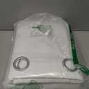 NICETOWN 100% Blackout Window Curtain Panels, Cold and Full Light Blocking Drapes with Black Liner for Nursery, 84 inches Drop Thermal Insulated Draperies (White, 2 Pieces, 52 Wide Each Panel)