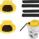 Bucket Lid Mouse Trap,Auto Reset,Humane and Efficient Mouse Trap Bucket-2Pack-d56