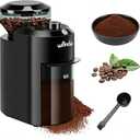 Wancle Electric Burr Coffee Grinder - Adjustable with 28 Precise Grind Settings for 12 Cups - Professional Coffee Bean Grinder (Plastic, Black)