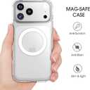 amCase Clear Case for iPhone 17 Pro (6.3") | Compatible with MagSafe Accessories |Camera Cutout | Drop Protection | Ultra-Strong Magnetic | Support Wireless Charging