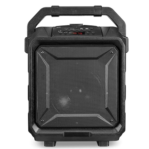 iLive ISB659B Wireless Tailgate Party Speaker, with Built-in Rechargeable Battery and Roller Wheels, Black 