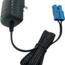 12V Battery Charger for Kid Trax Ride On Car,12 Volt Charger for Dodge Ram 3500 Beetle Mini Rideammales Scout Disney Mickey Minnie Mouse Coupe with Small Blue Plug